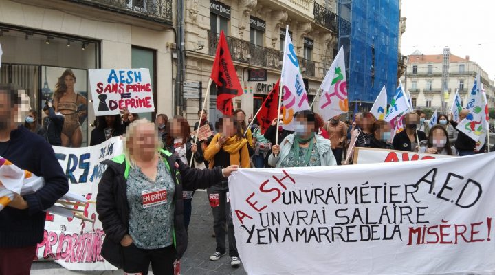 Mobilisation des AESH : la lutte contre la précarité se construit au sein de l’Éducation Nationale